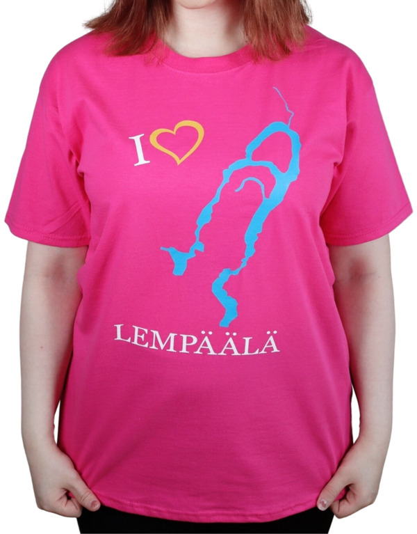I ❤️ Lempäälä t-paita, pinkki