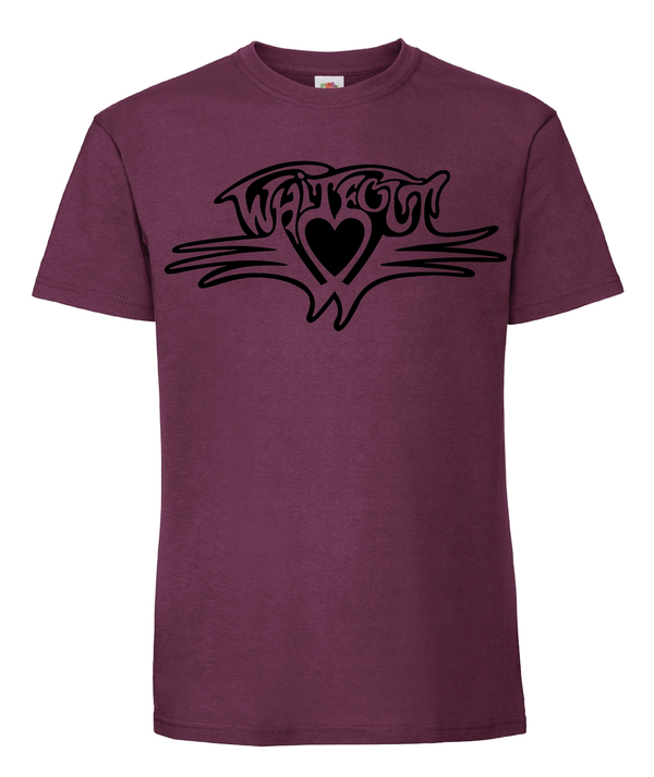 WHITEOUT Logo - T-paita, viininpunainen